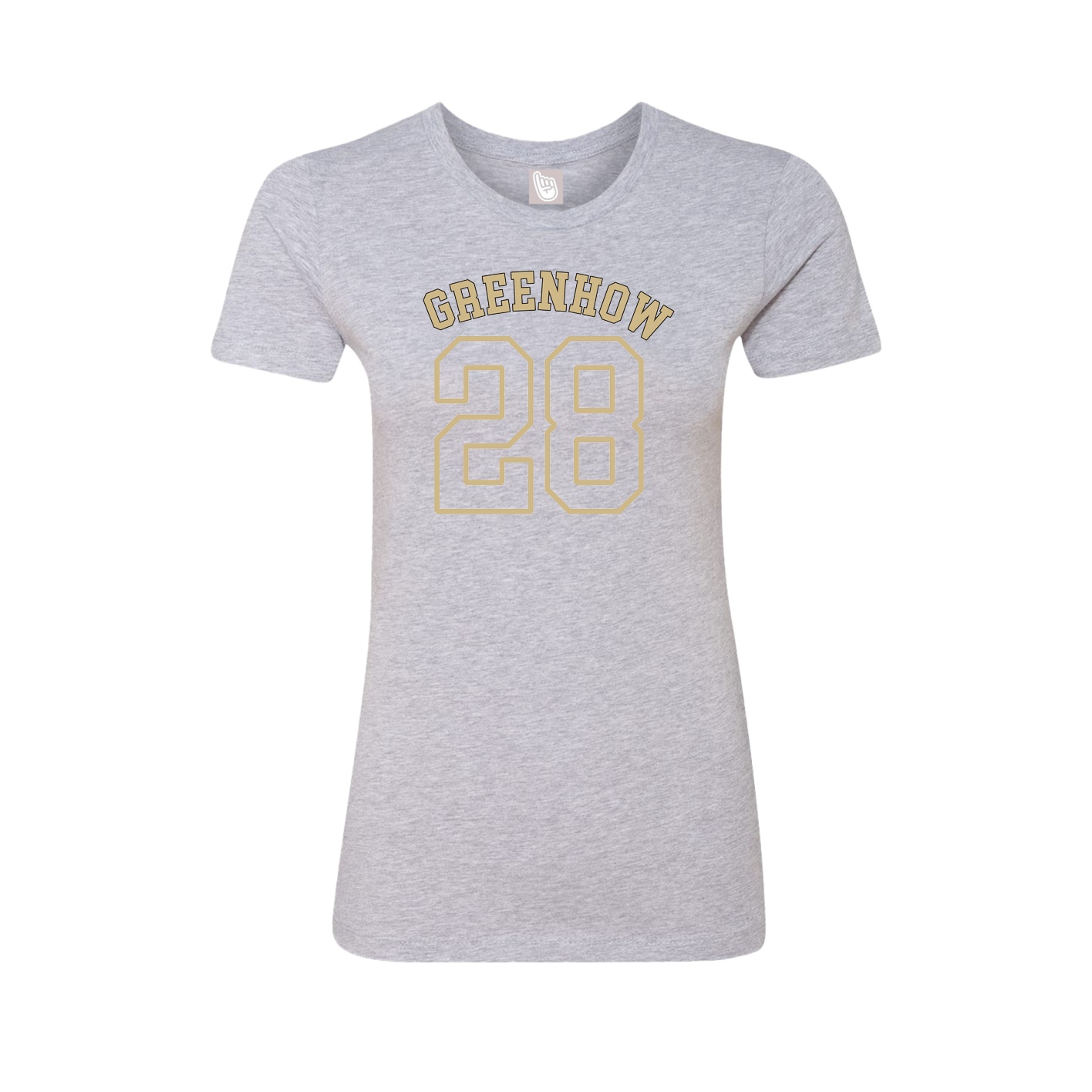 Fitted Women's Tee — Shirsey Arch in Grey