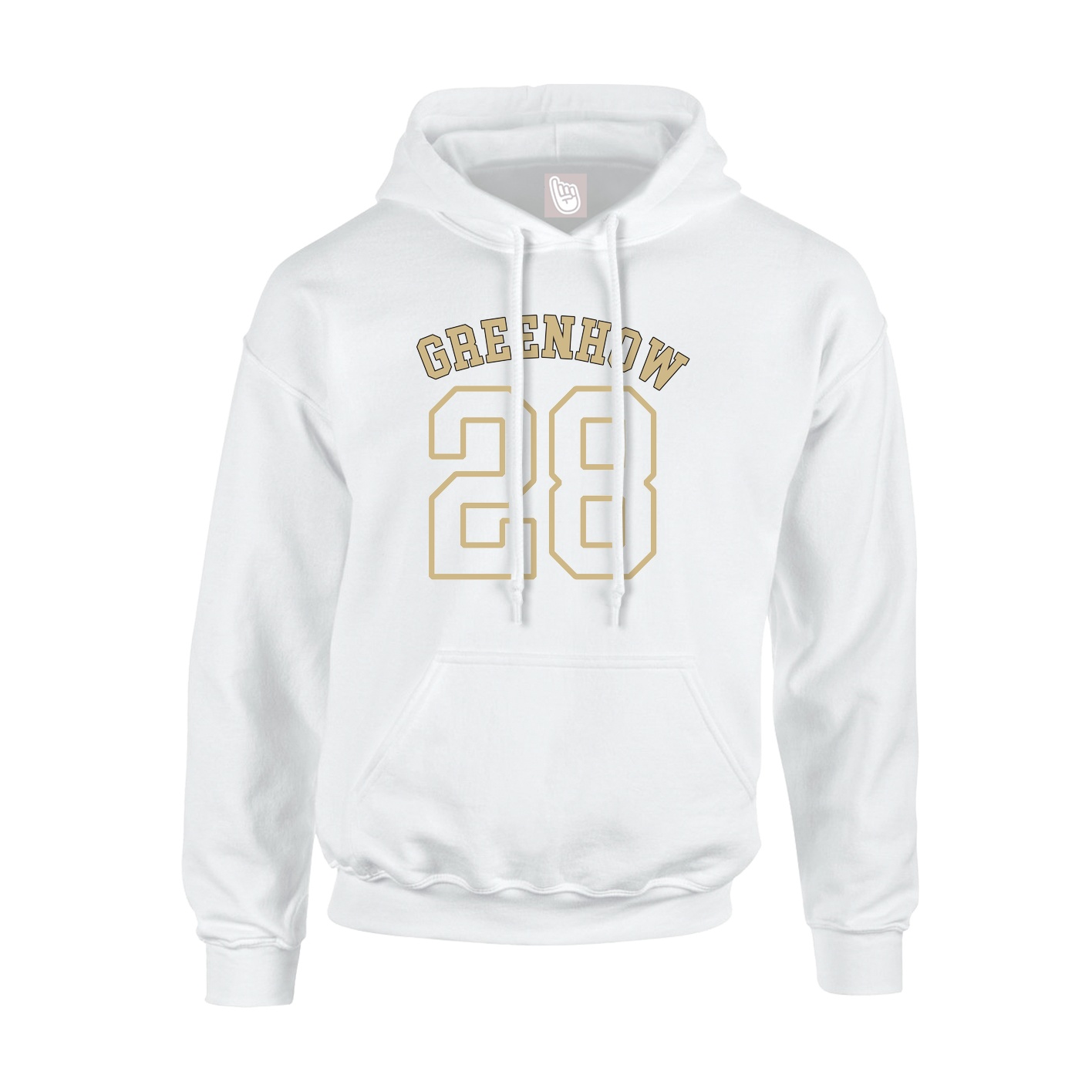 Hoodie — Shirsey Arch in White
