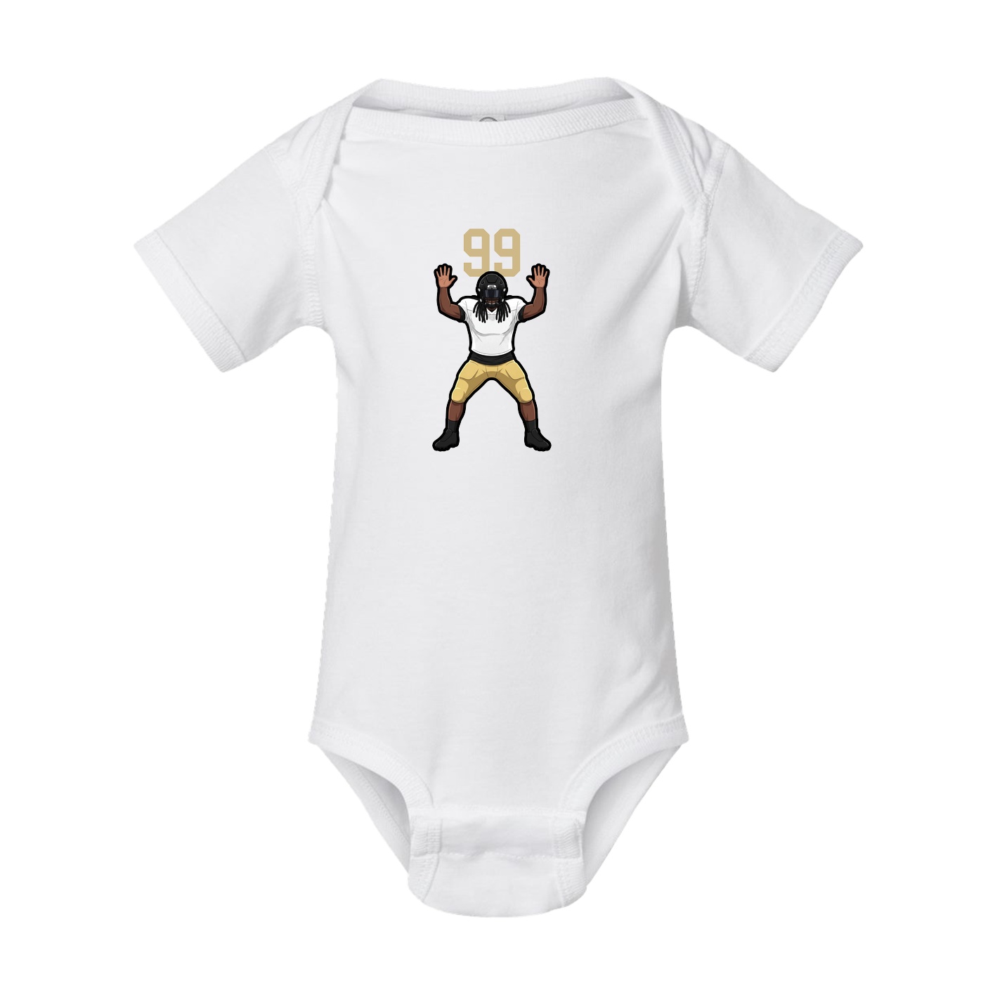 Baby Onesie — Number Top in White
