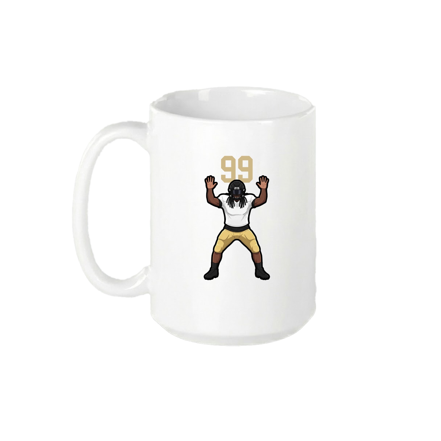 15oz Coffee Mug — Number Top in White