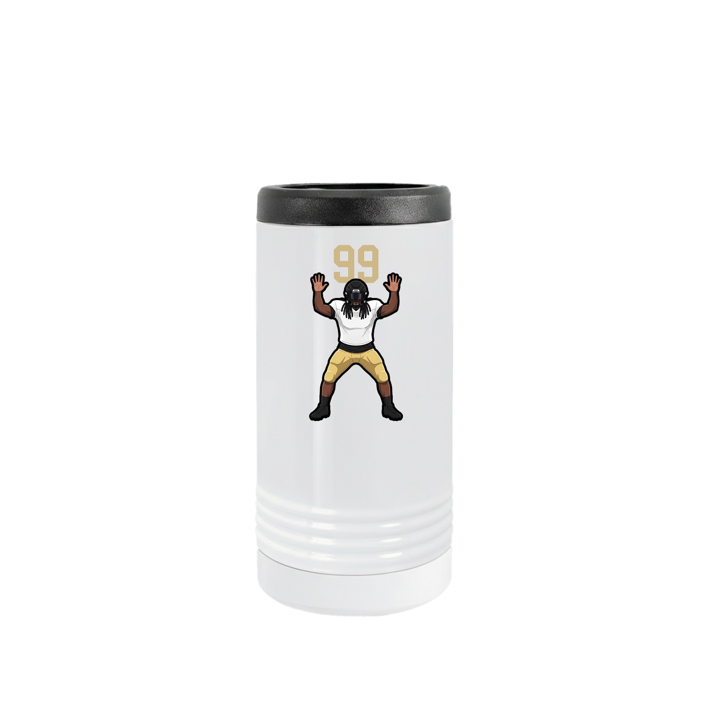 Slim Beverage Holder — Number Top in White