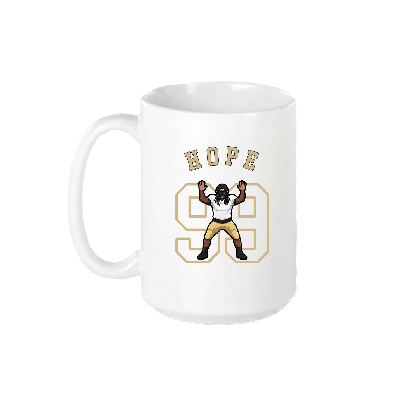 15oz Coffee Mug — Shirsey Arch in White