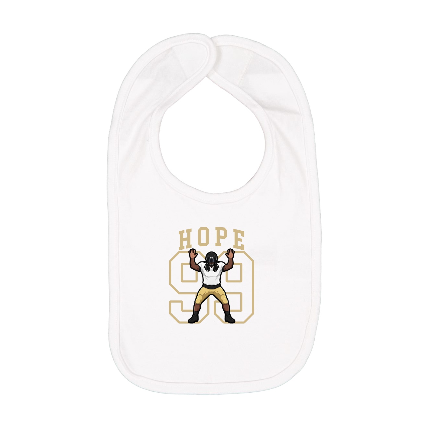 Infant Bib — Shirsey in White