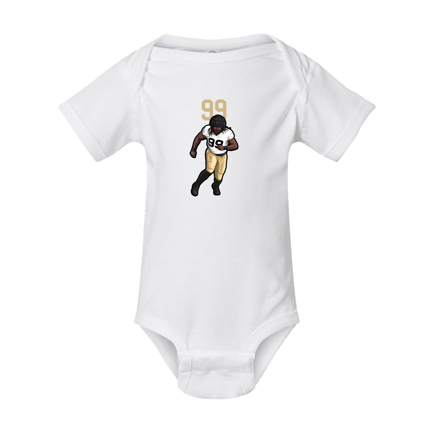 Baby Onesie — Number Top in White