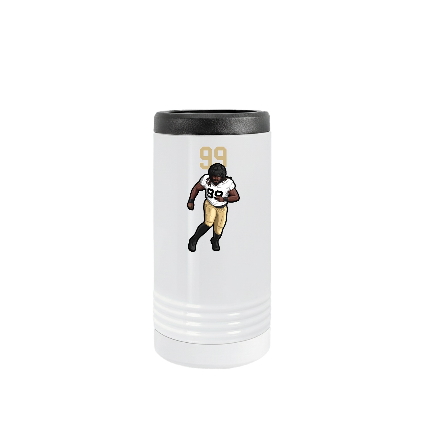 Slim Beverage Holder — Number Top in White