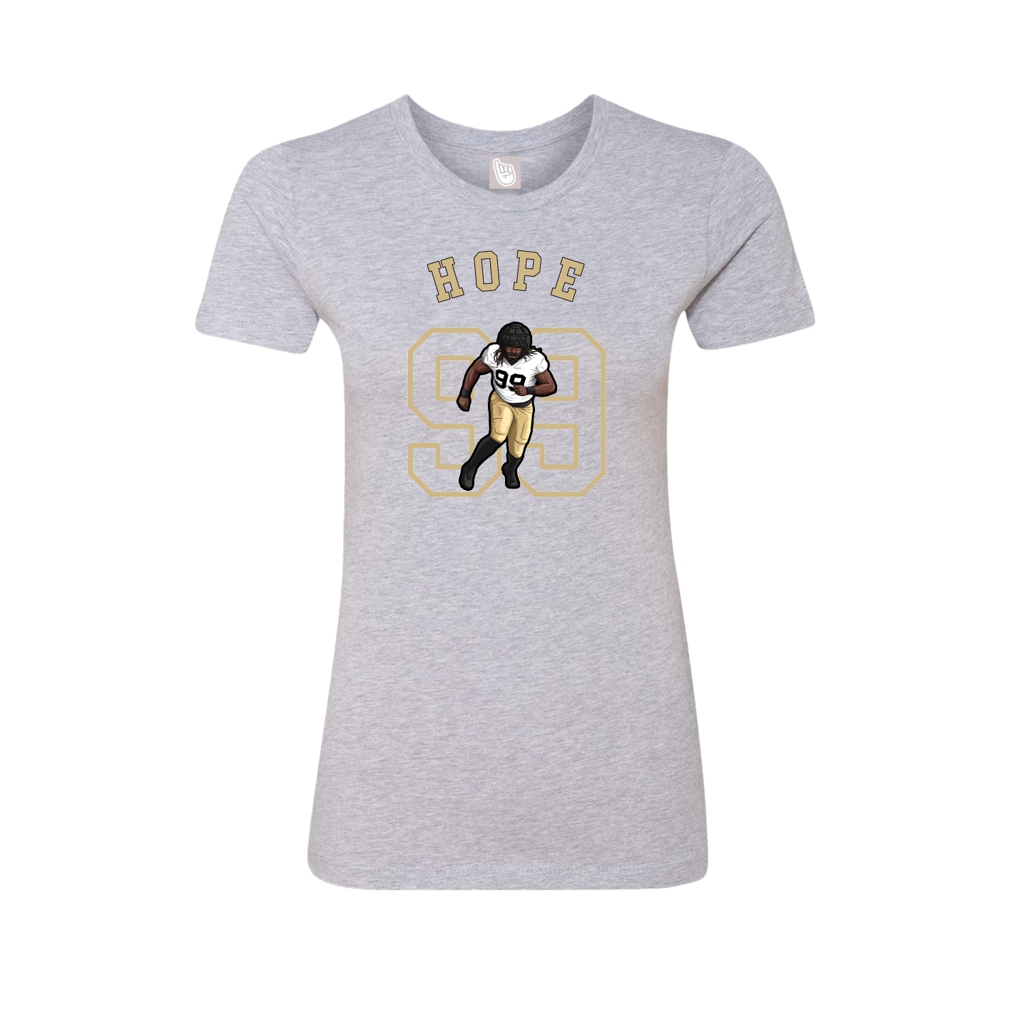 Fitted Women's Tee — Shirsey Arch in Grey