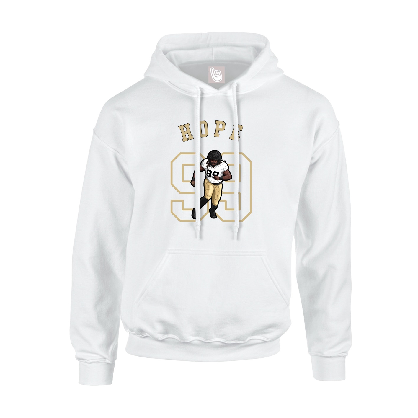 Hoodie — Shirsey Arch in White