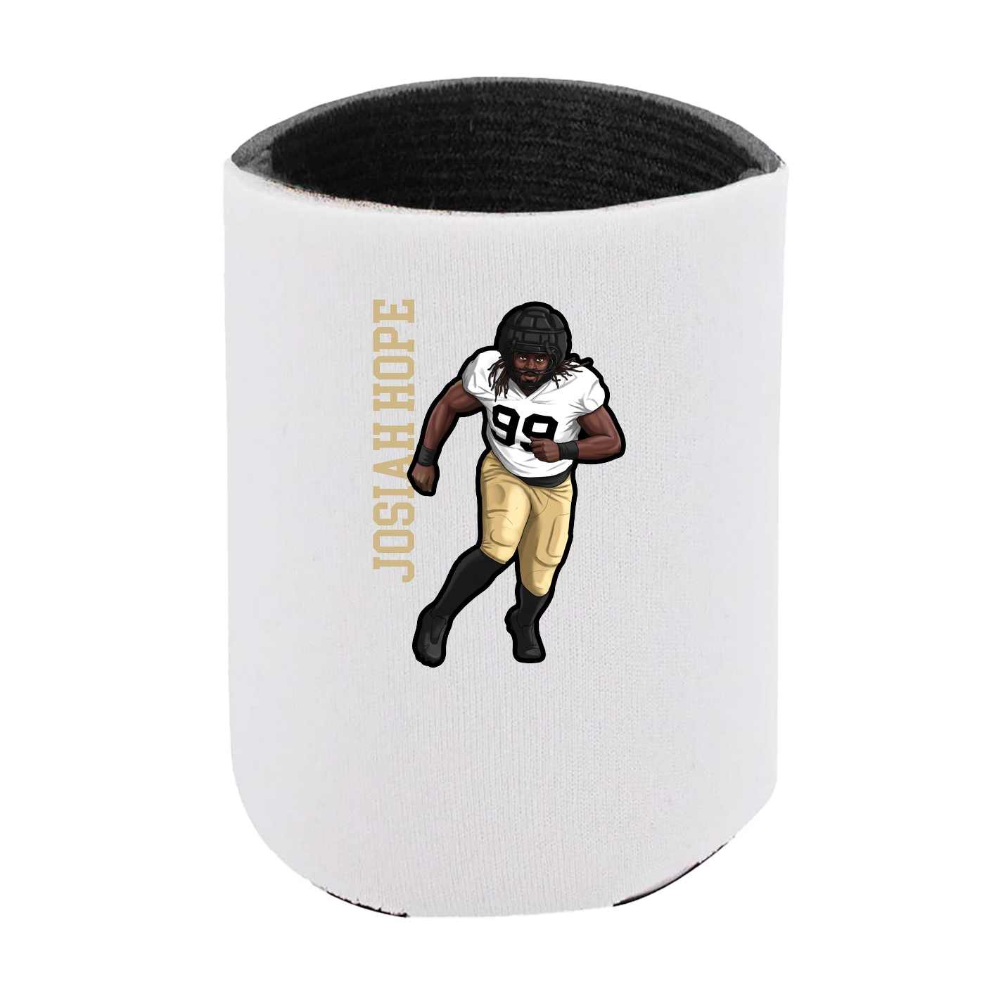 Can Holder — Name Vertical in White