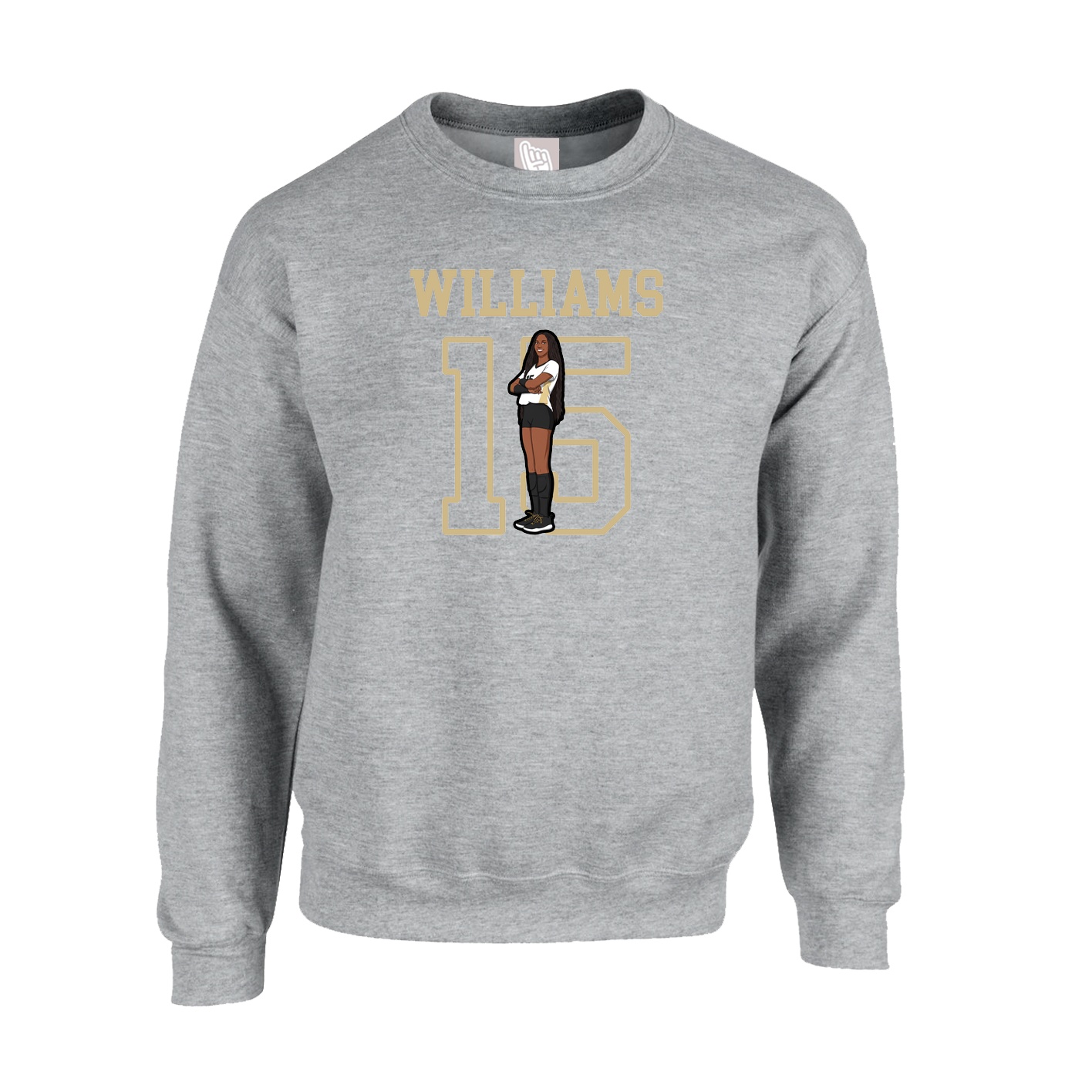 Fleece Crew — Shirsey in Grey