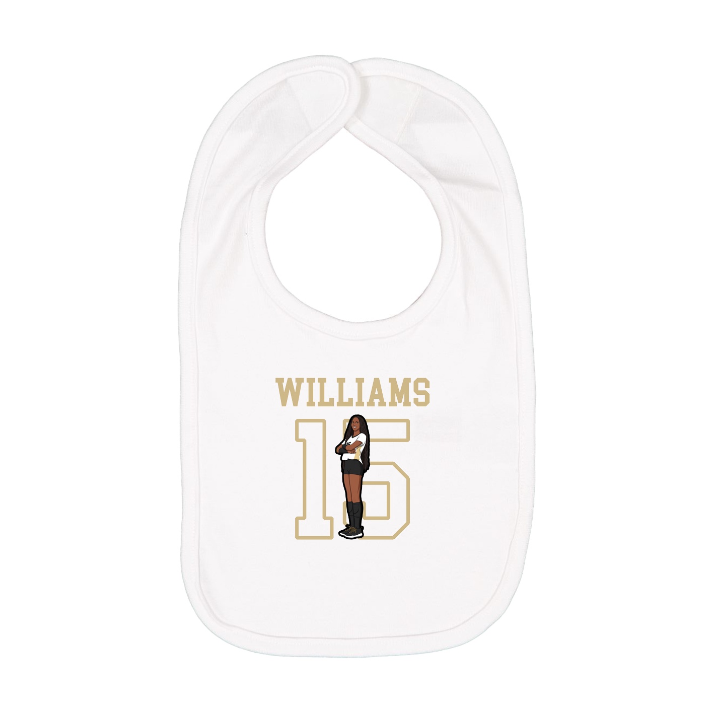 Infant Bib — Shirsey in White