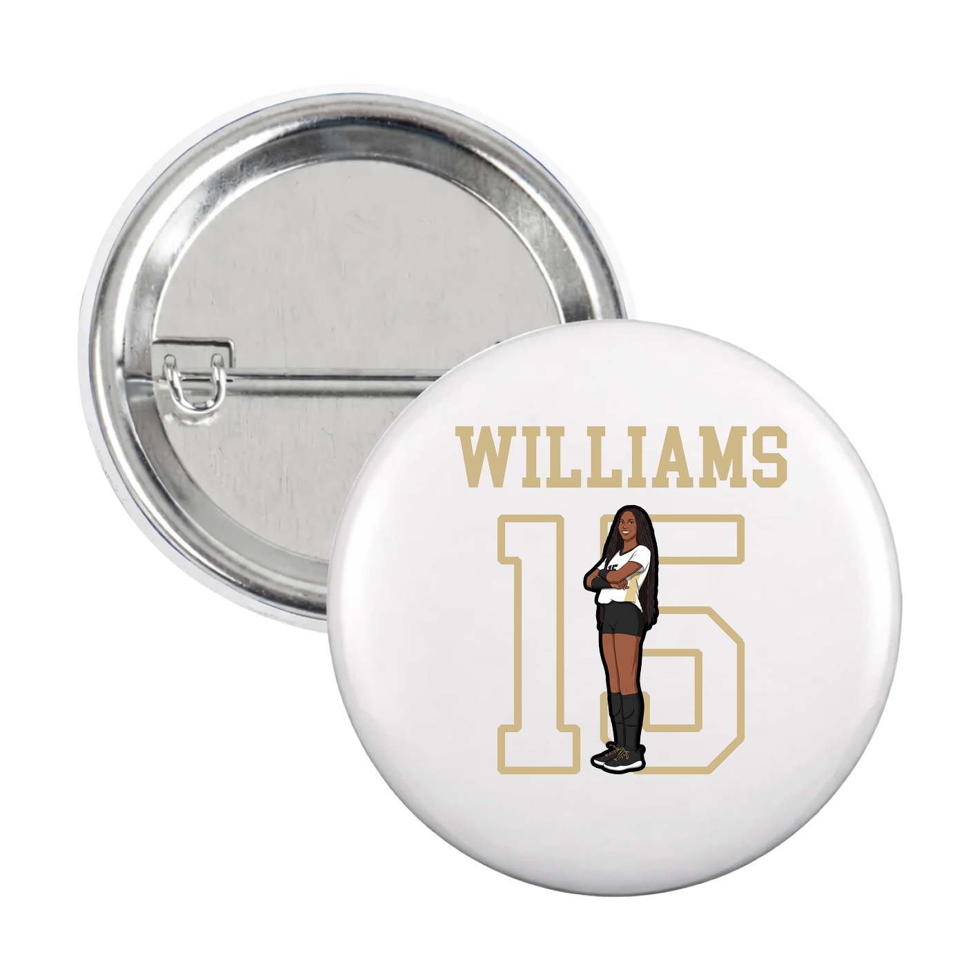 Game Day Button — Shirsey in White