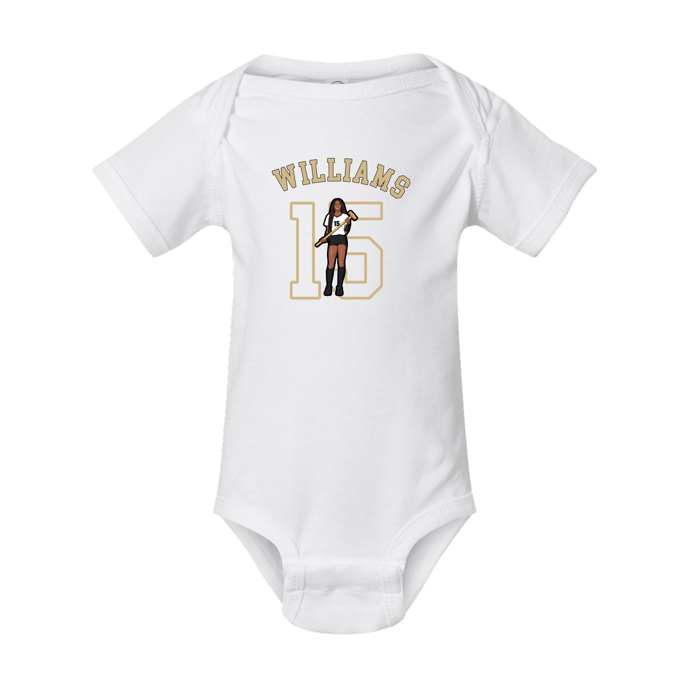 Baby Onesie — Shirsey Arch in White