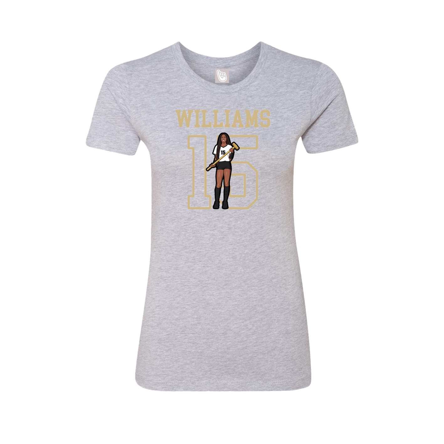 Fitted Women's Tee — Shirsey in Grey