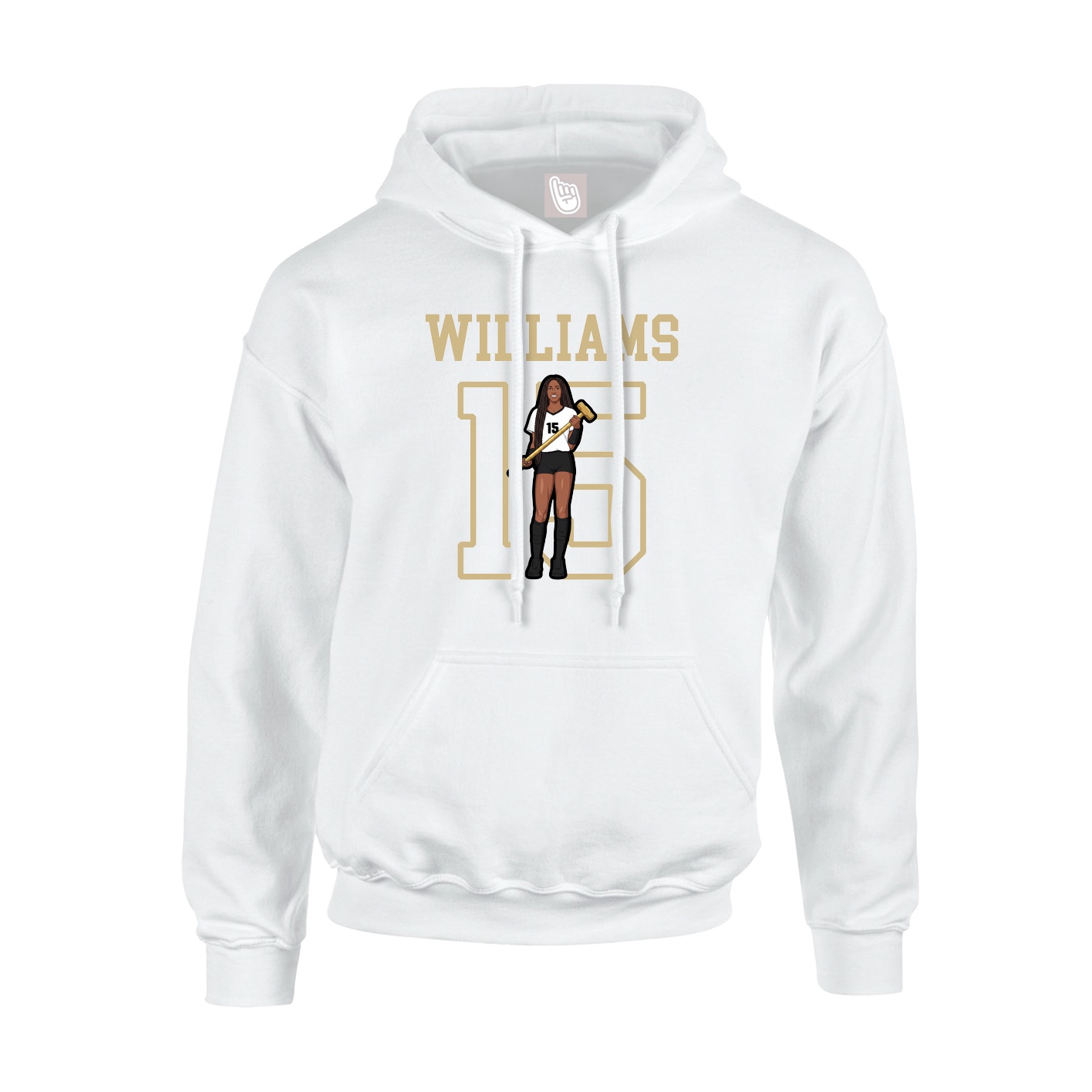 Hoodie — Shirsey in White
