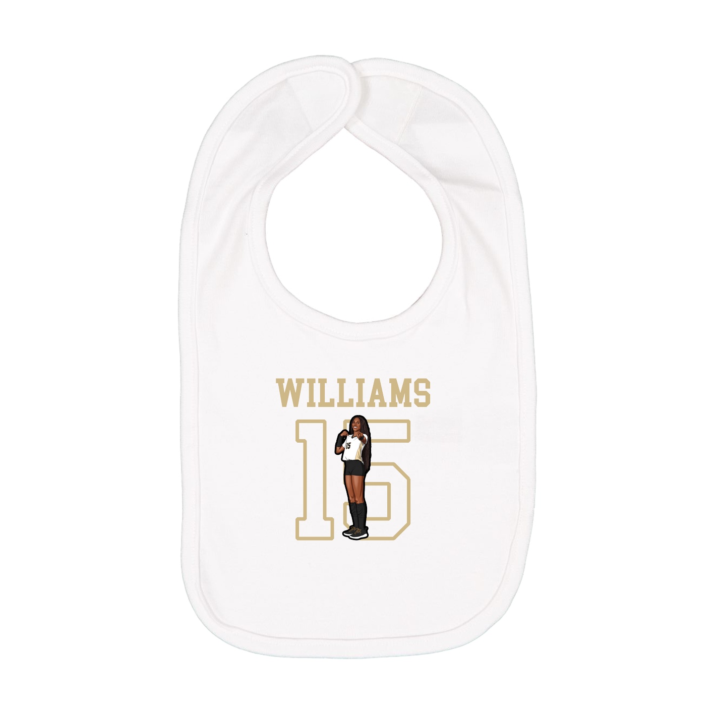 Infant Bib — Shirsey in White