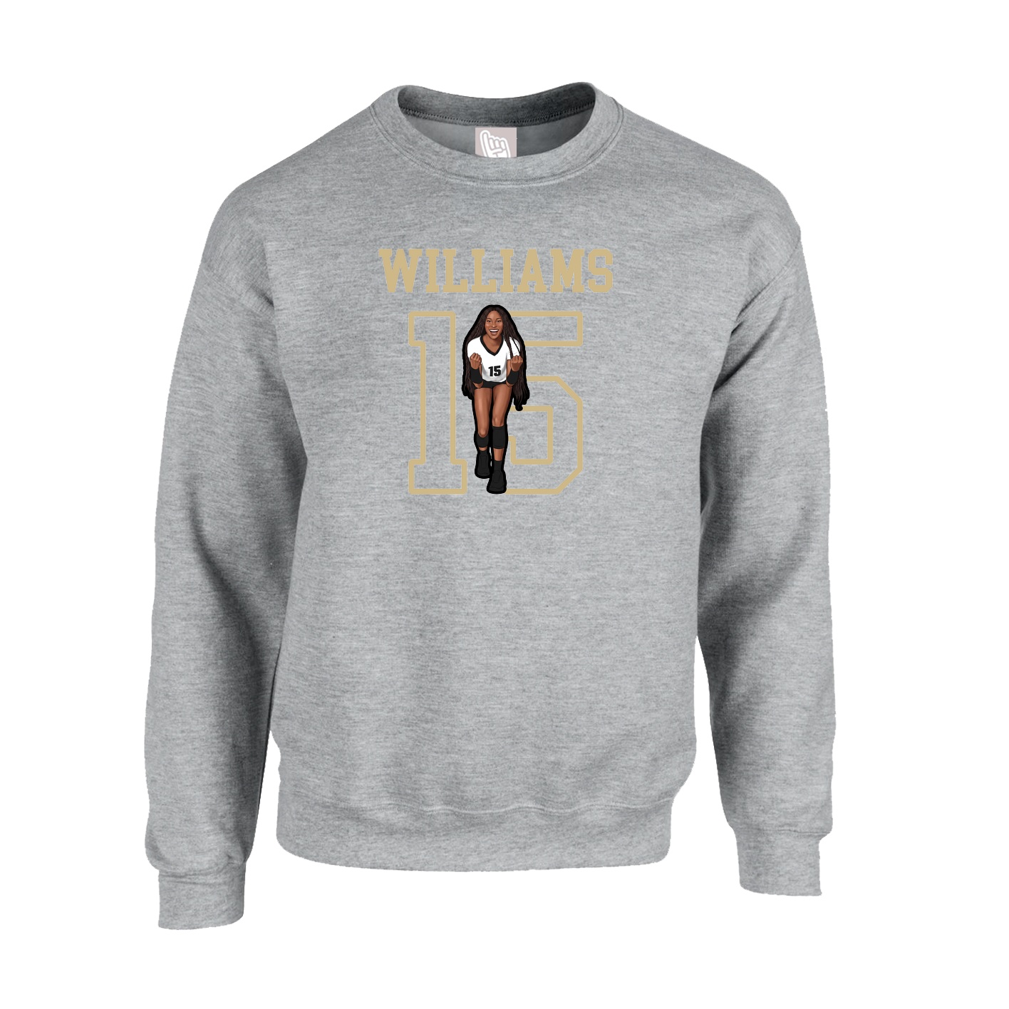 Fleece Crew — Shirsey in Grey