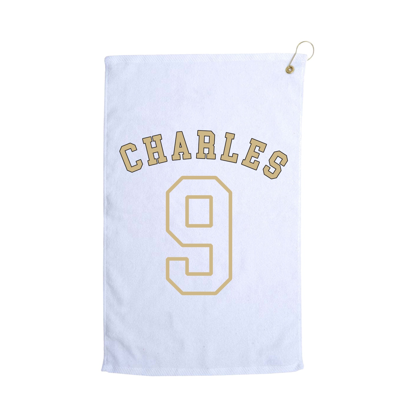 Golf Towel — Shirsey Arch in White