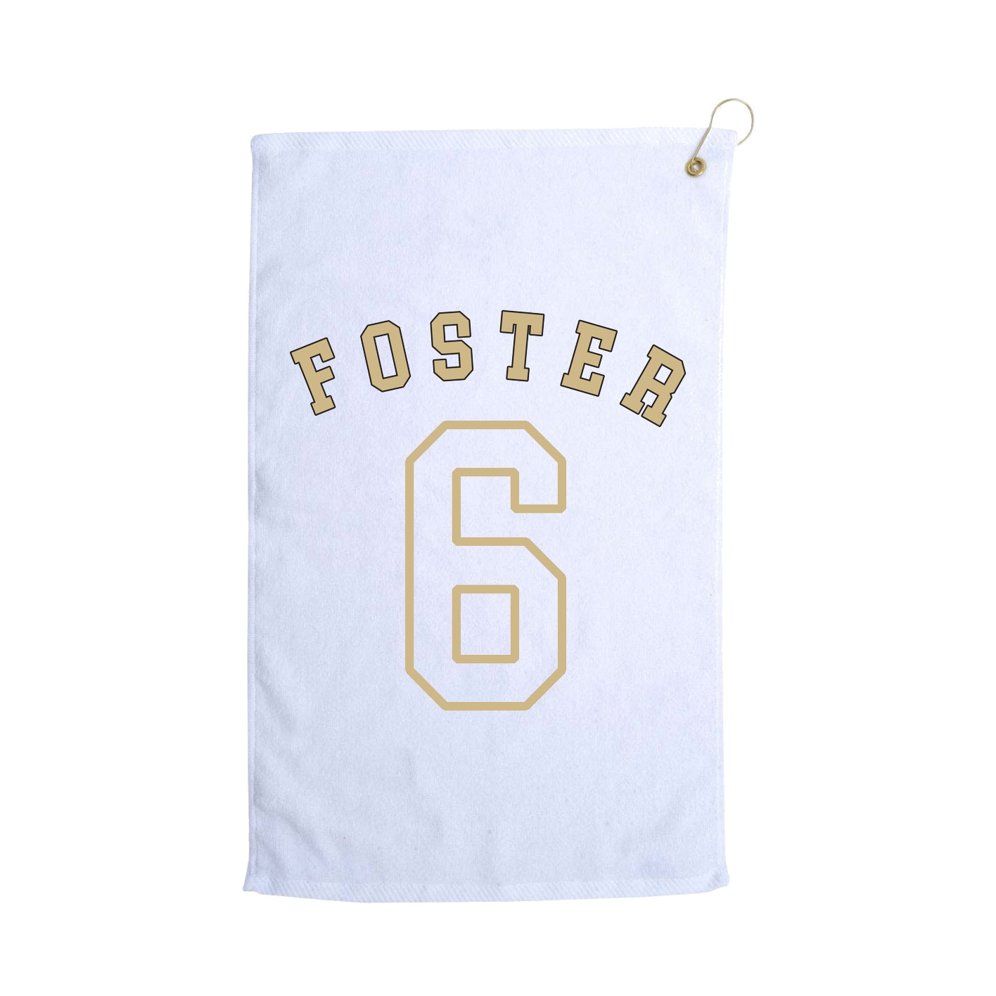Golf Towel — Shirsey Arch in White