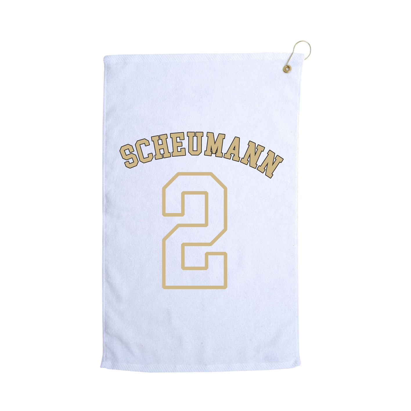 Golf Towel — Shirsey Arch in White