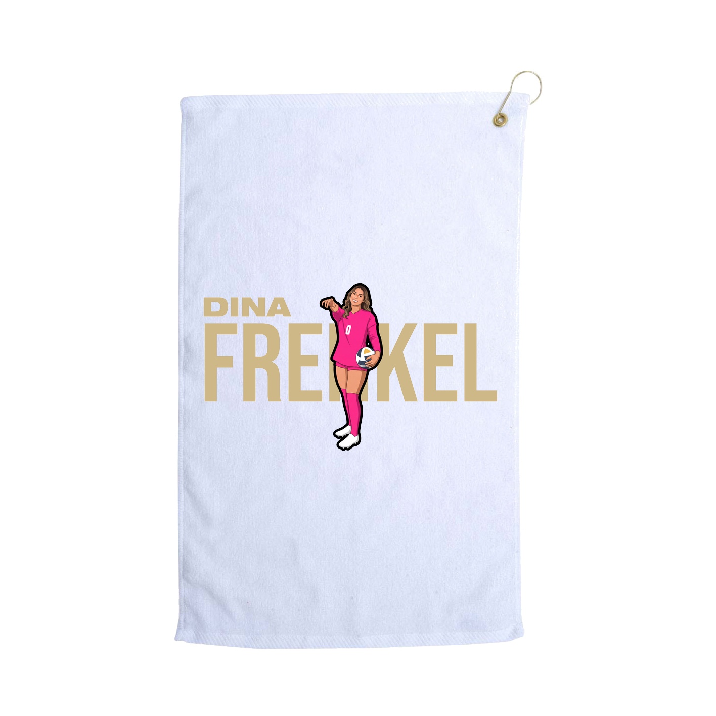 Golf Towel — Player Name in White