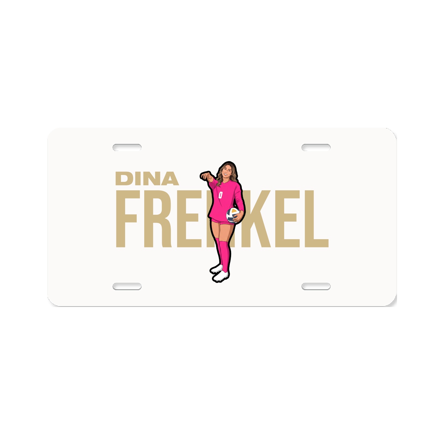 License Plate — Player Name in Classic