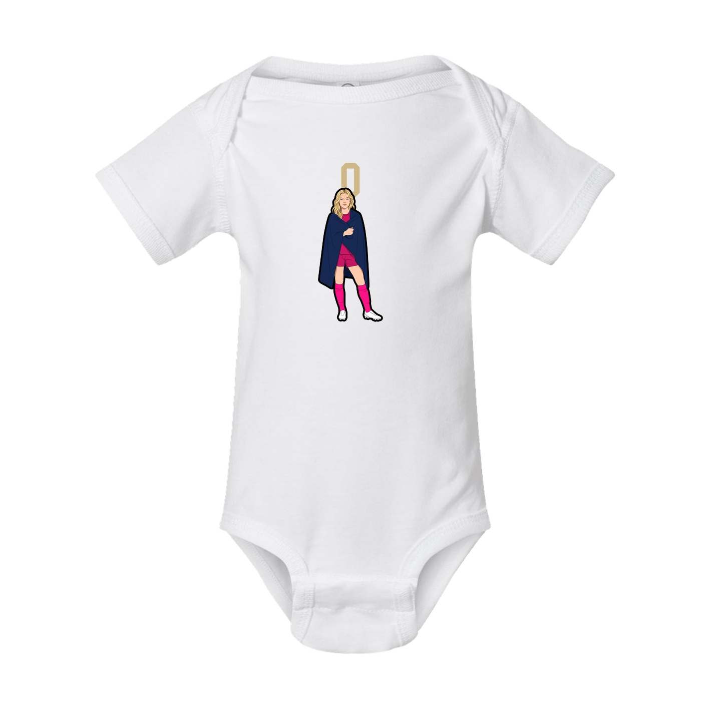 Baby Onesie — Number Top in White