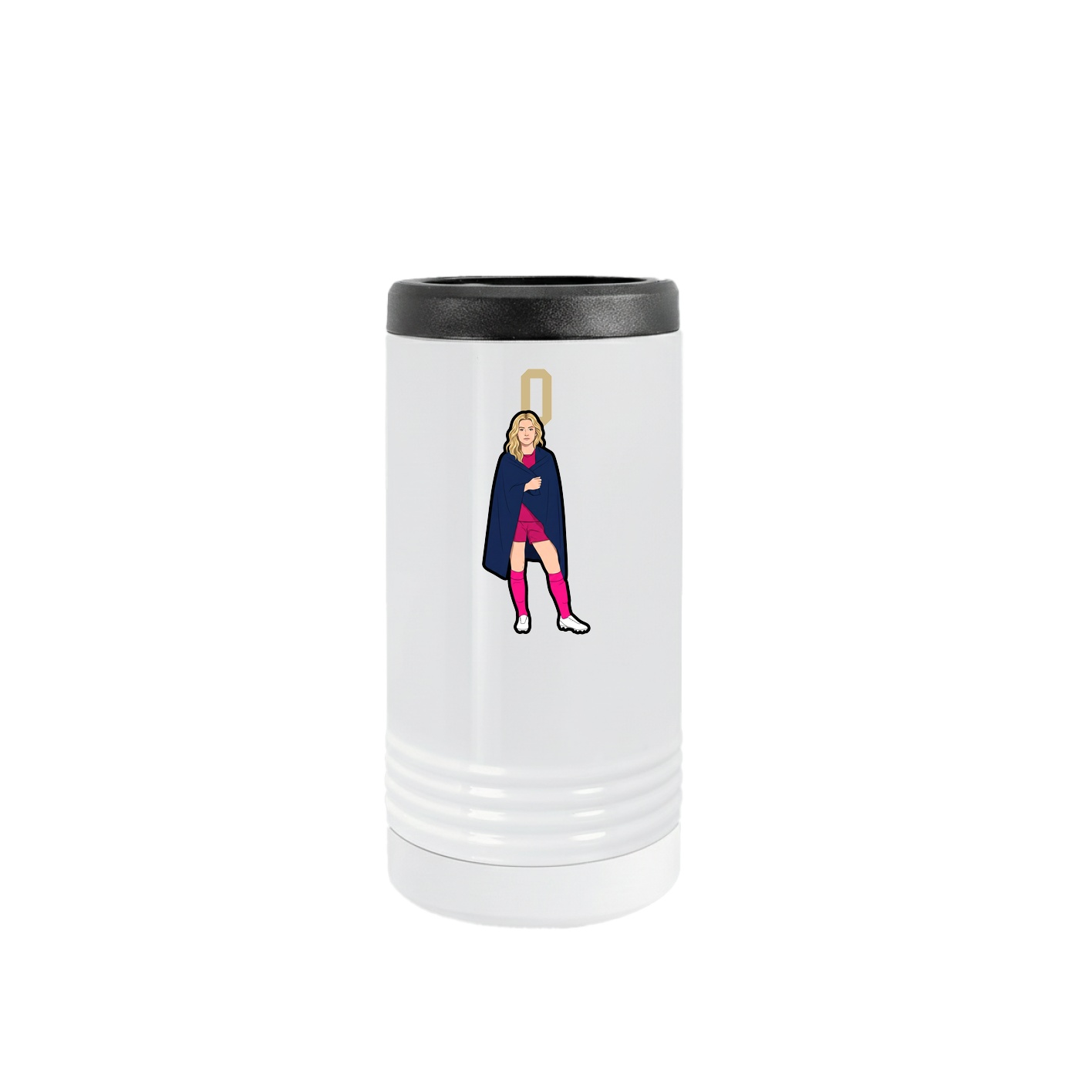Slim Beverage Holder — Number Top in White