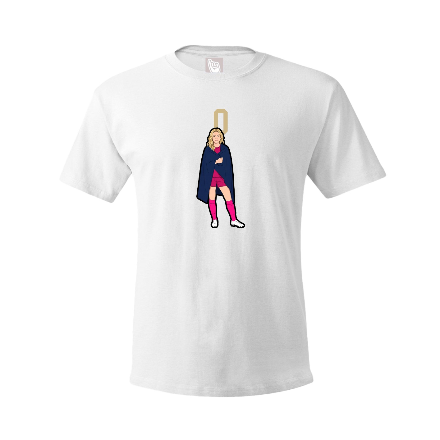 Youth Tee — Number Top in White