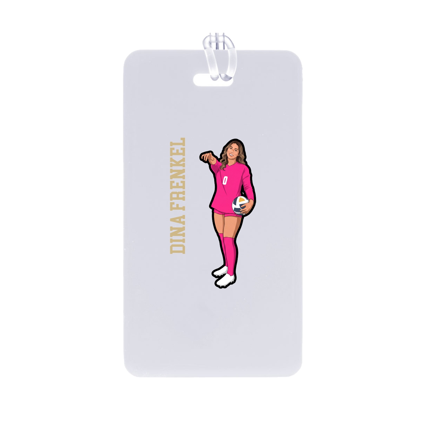 Bag Tag — Name Vertical in Classic