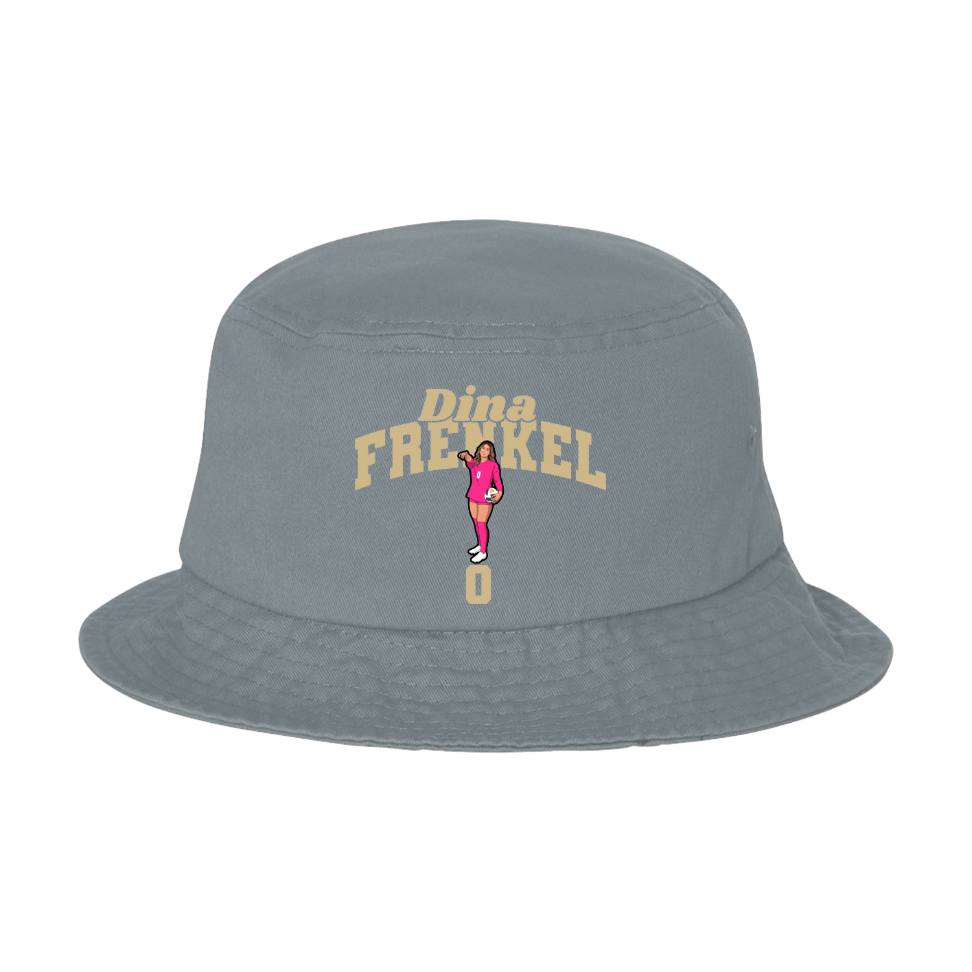 Bucket Cap — Signature Arch in Grey