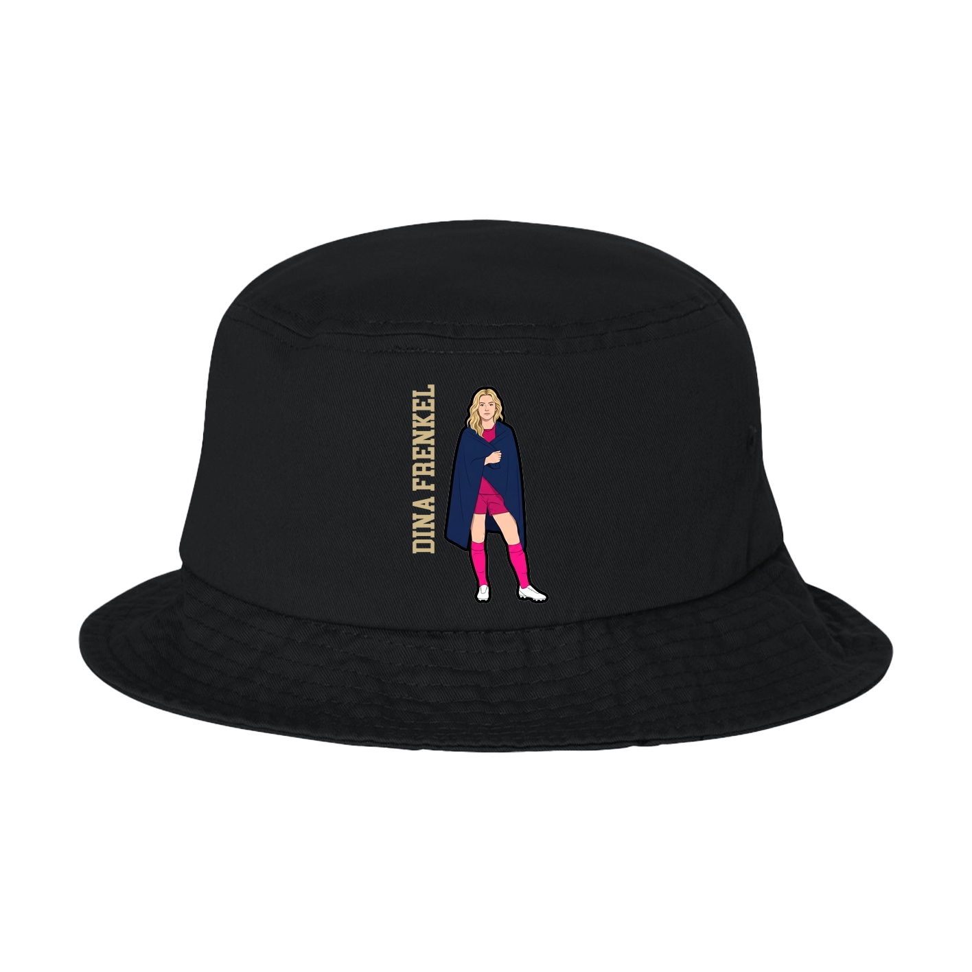 Bucket Cap — Name Vertical in Black