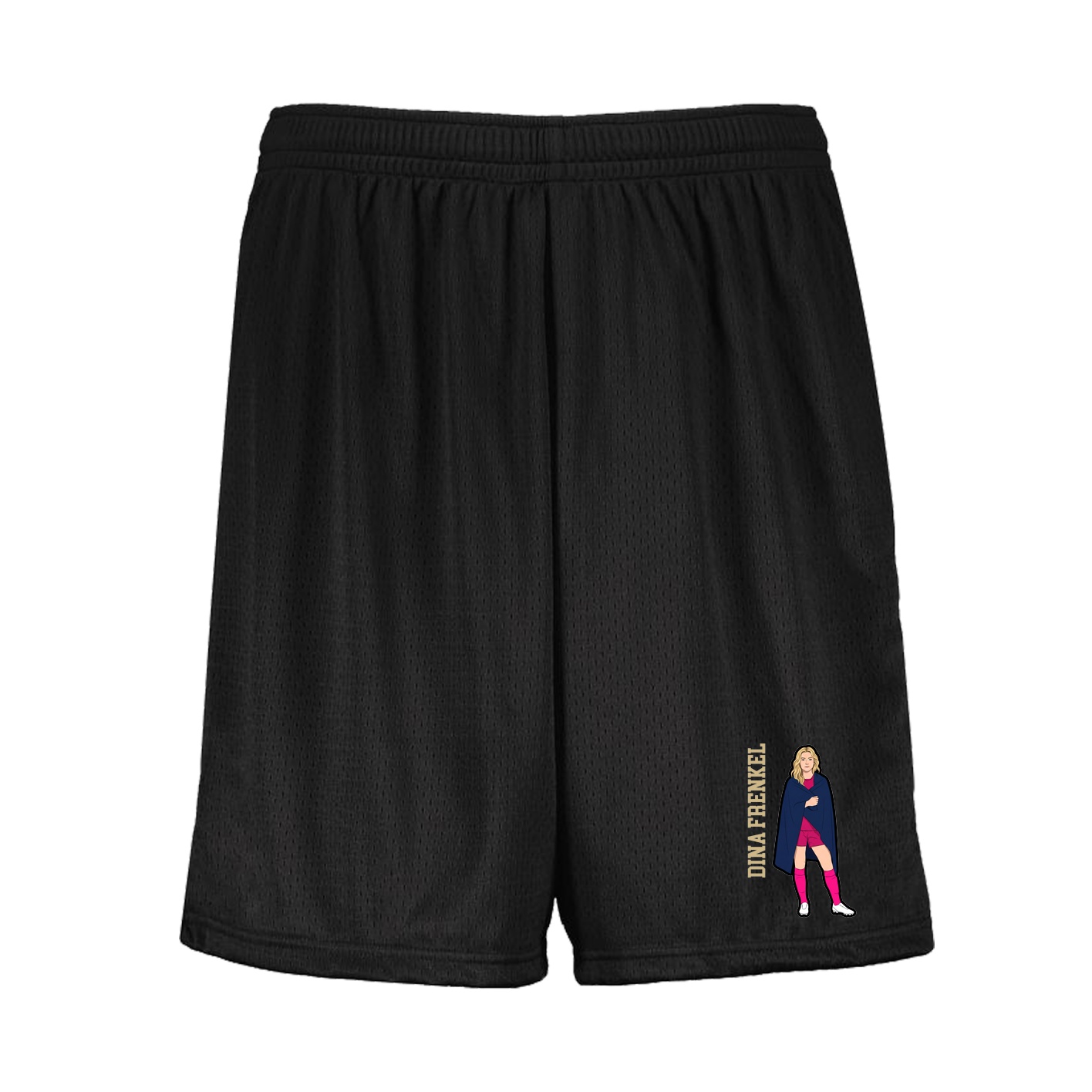 Shorts — Name Vertical in Black