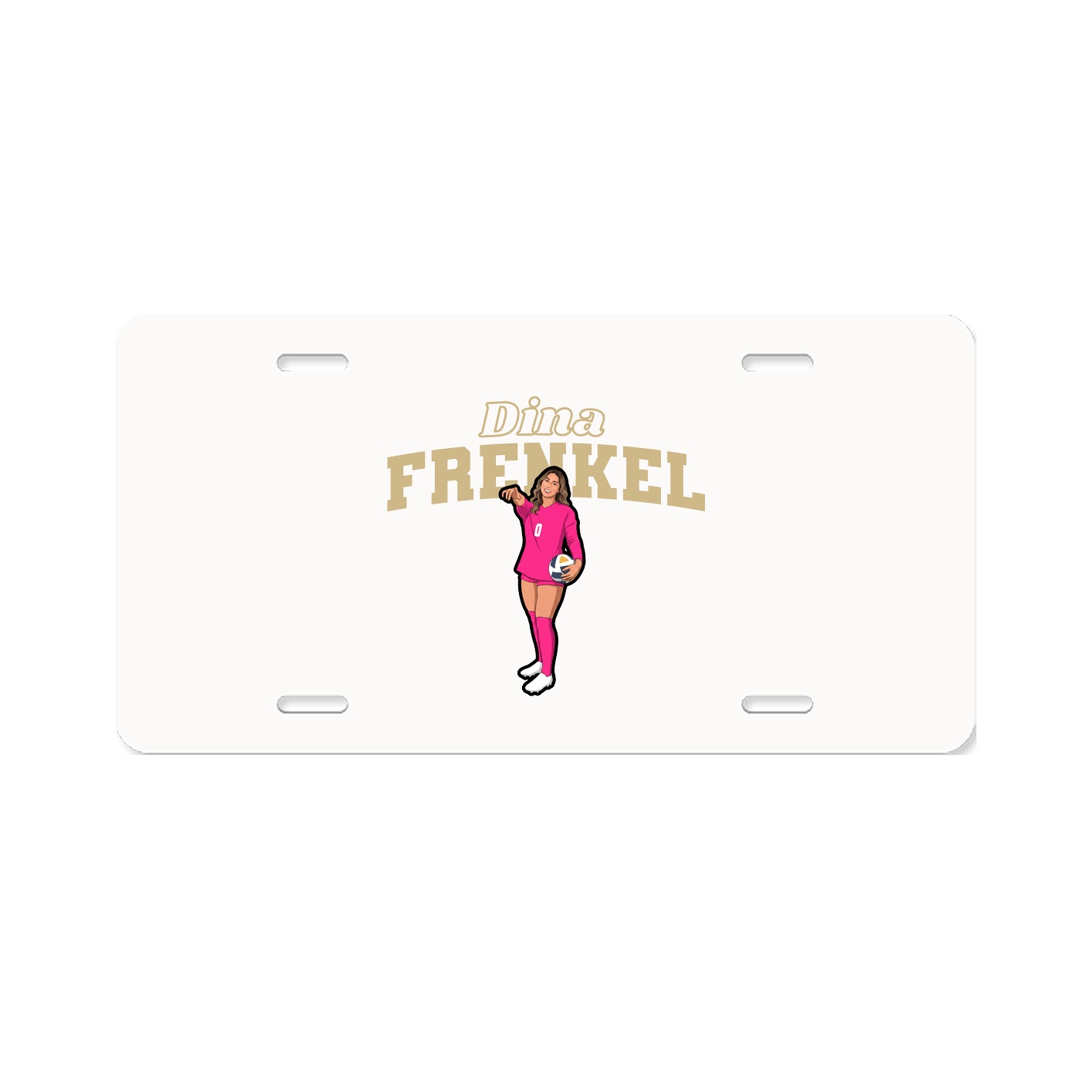 License Plate — Name Arch in Classic