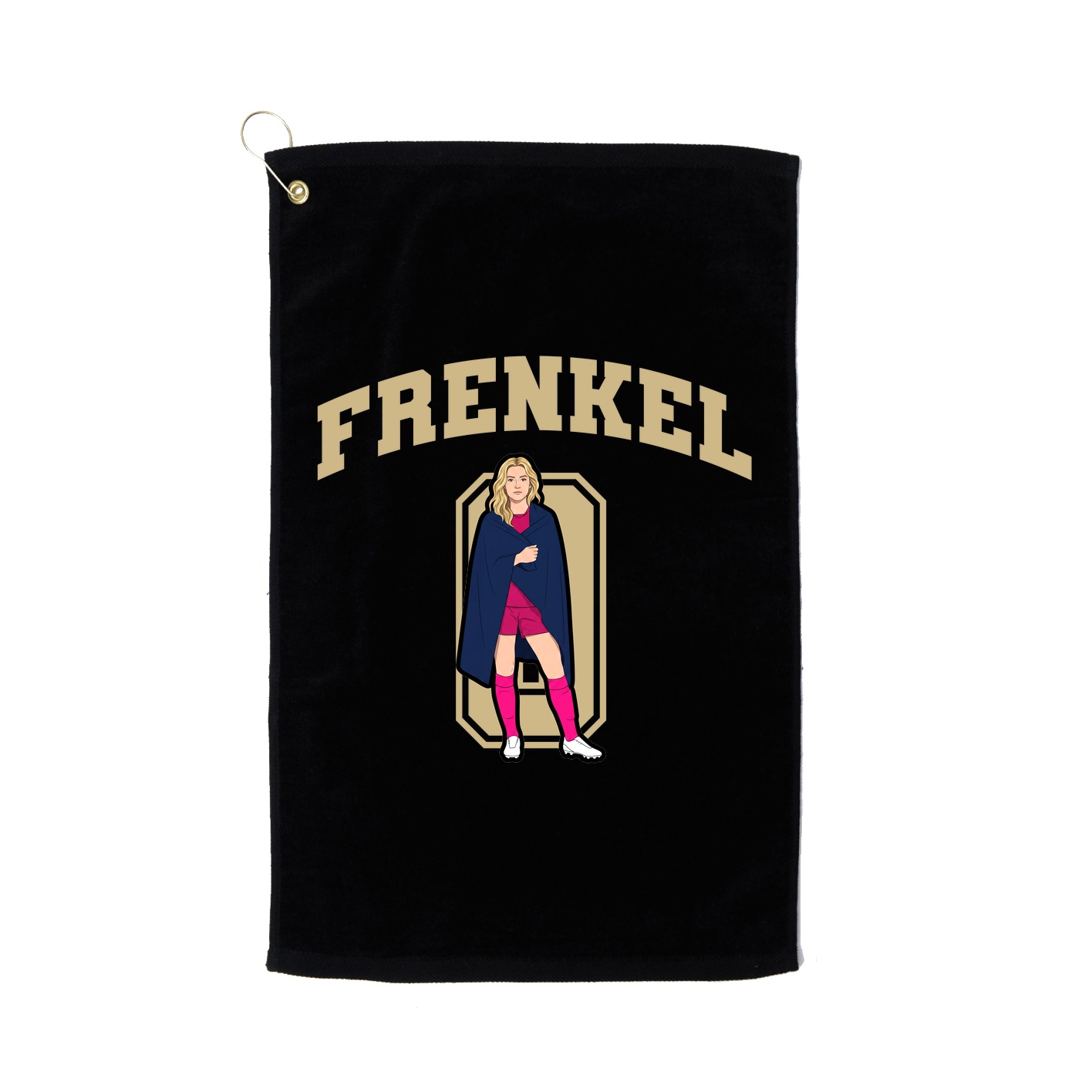 Golf Towel — Number in Black