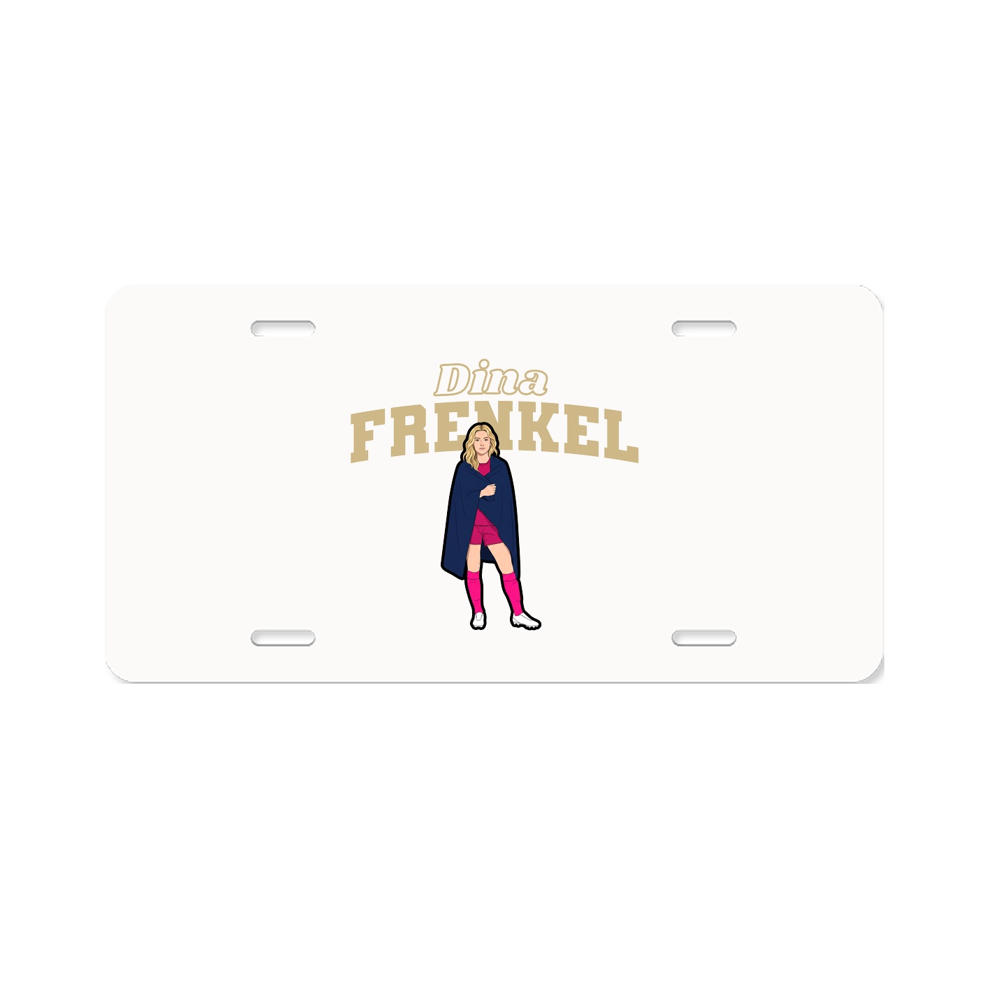 License Plate — Name Arch in Classic