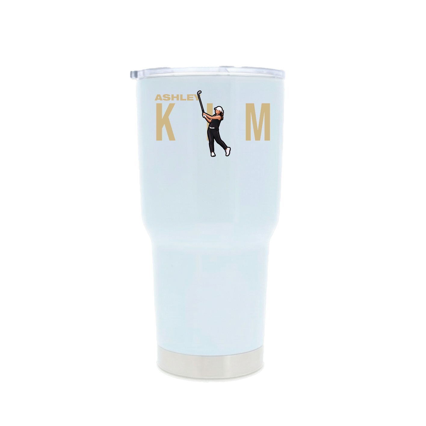 30oz Stainless Steel Tumbler — Player Name in White