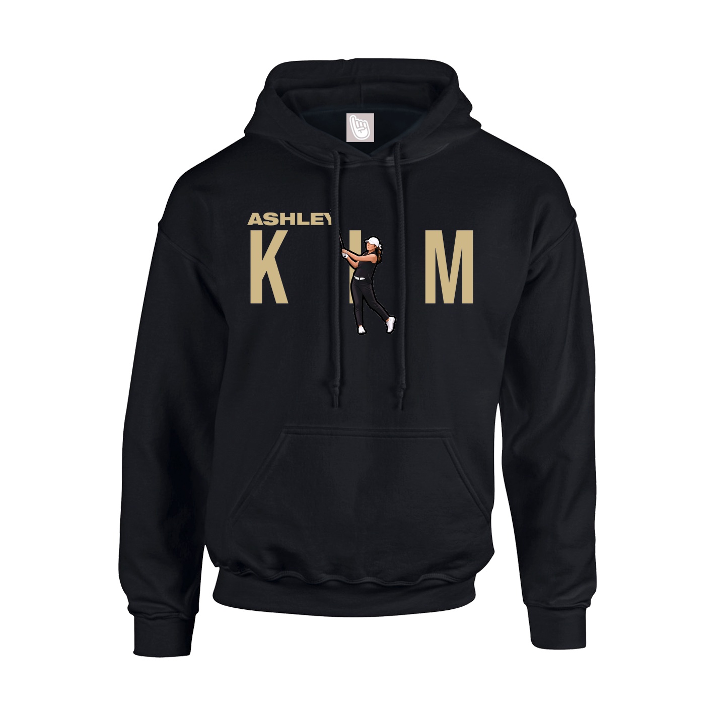 Youth Hoodie — Player Name in Black