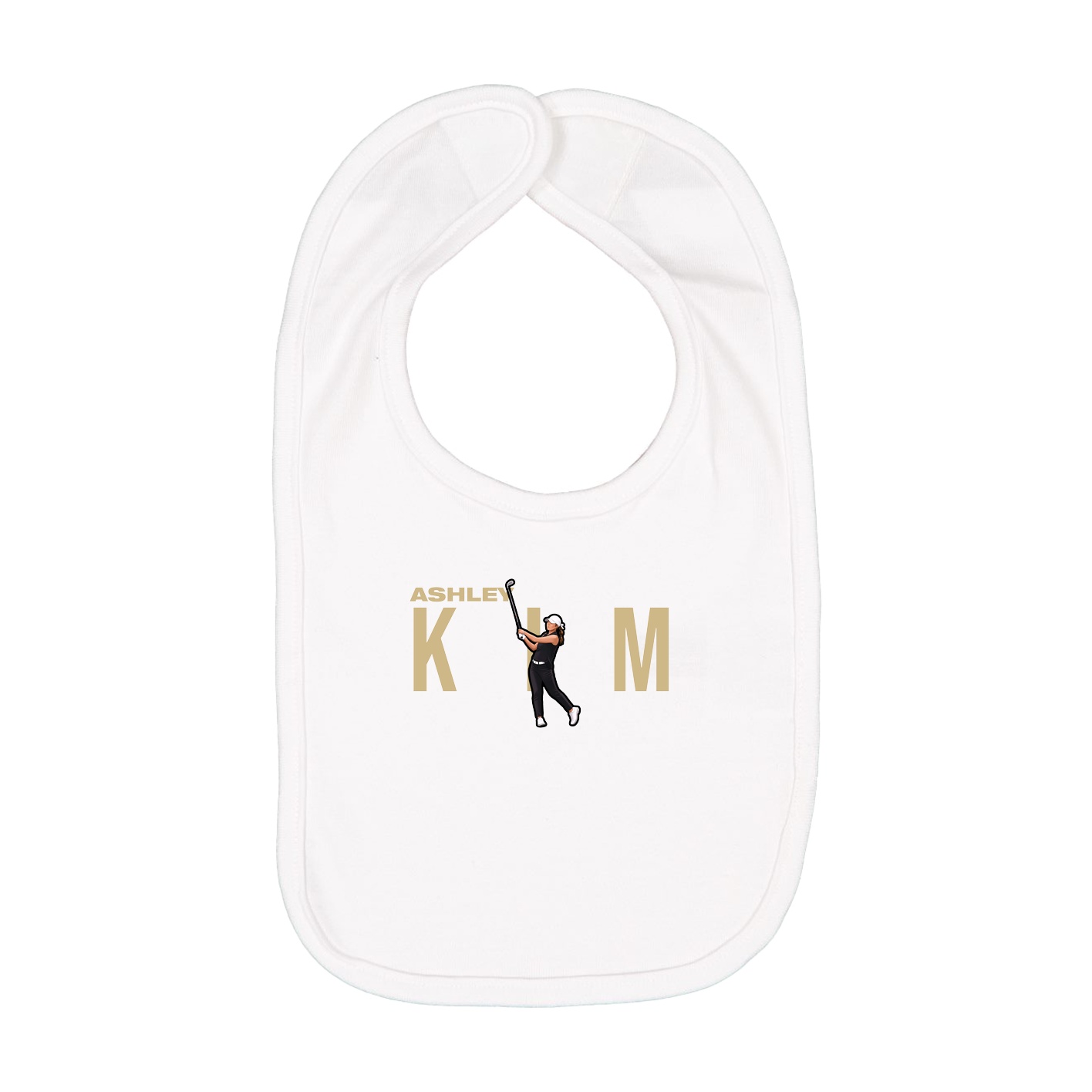 Infant Bib — Player Name in White