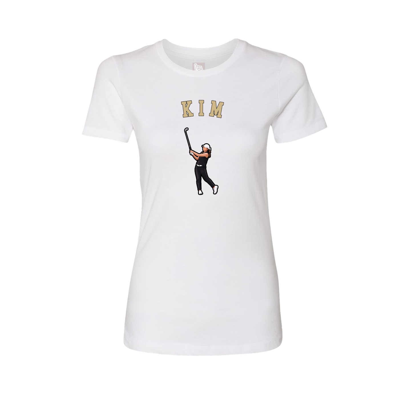 Fitted Women's Tee — Shirsey Arch in White