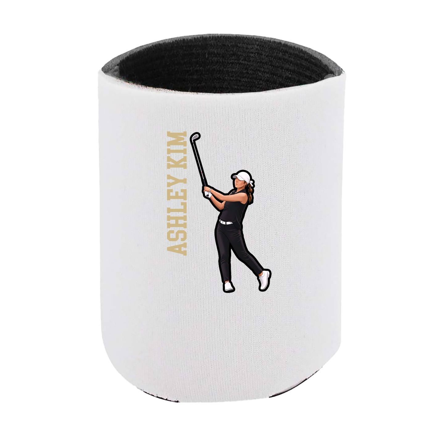 Can Holder — Name Vertical in White
