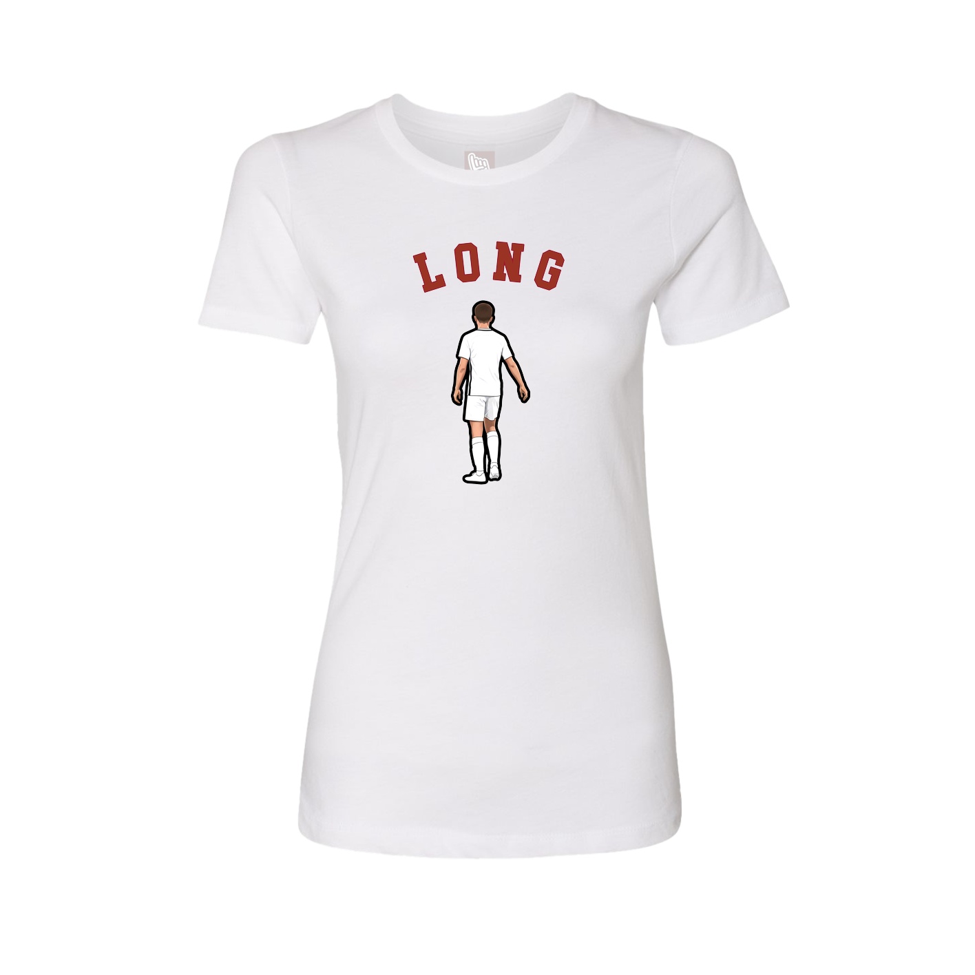 Fitted Women's Tee — Shirsey Arch in White
