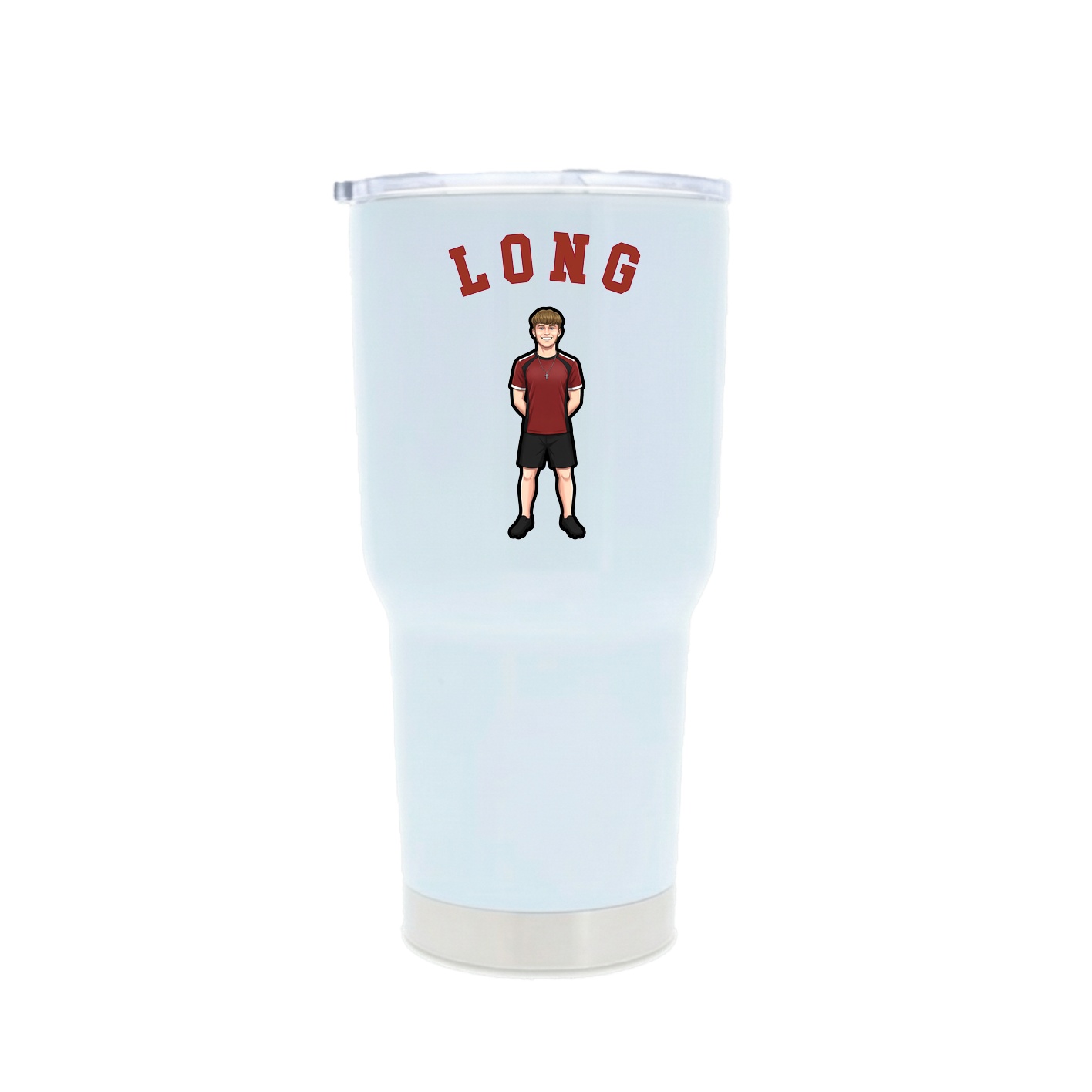 30oz Stainless Steel Tumbler — Shirsey Arch in White