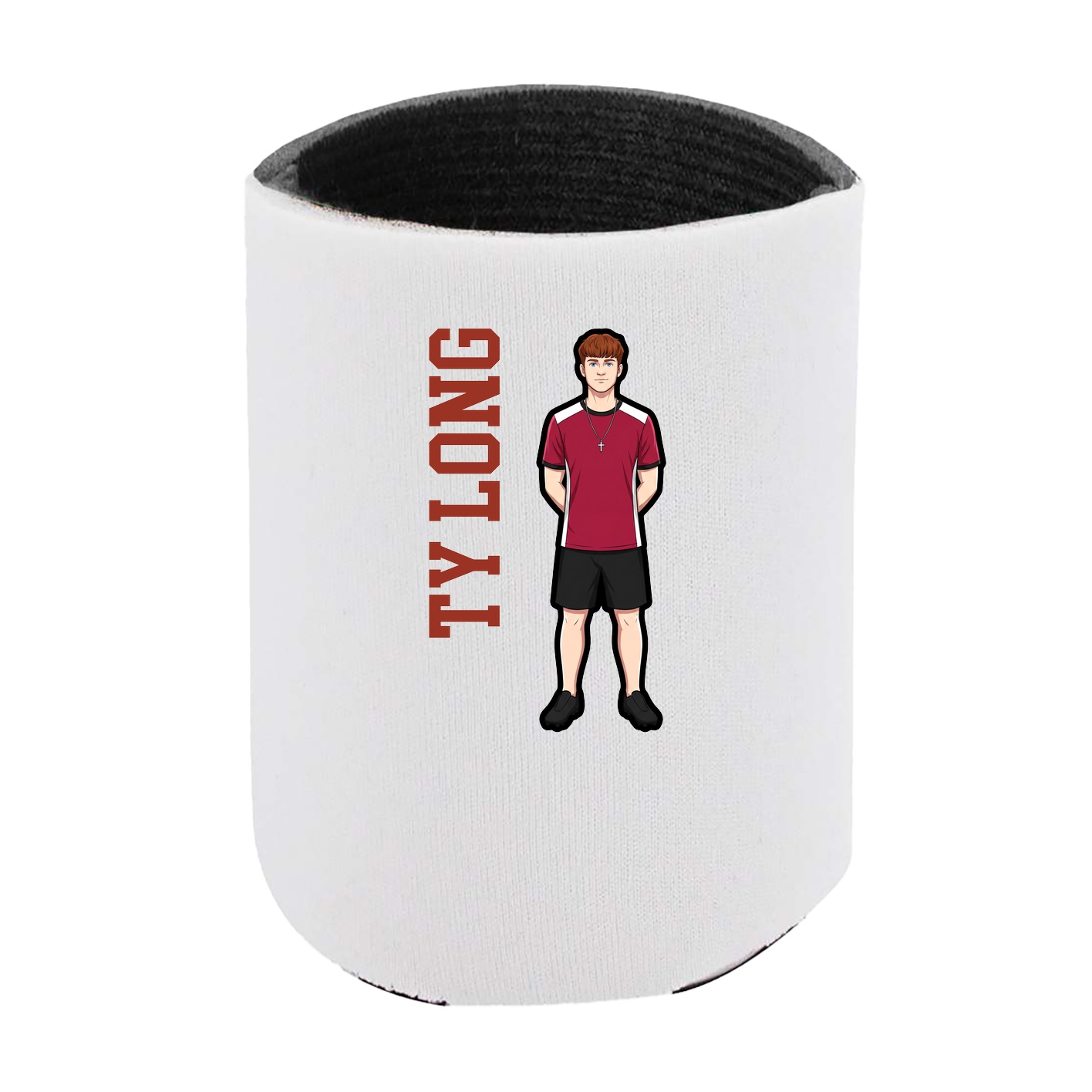 Can Holder — Name Vertical in White