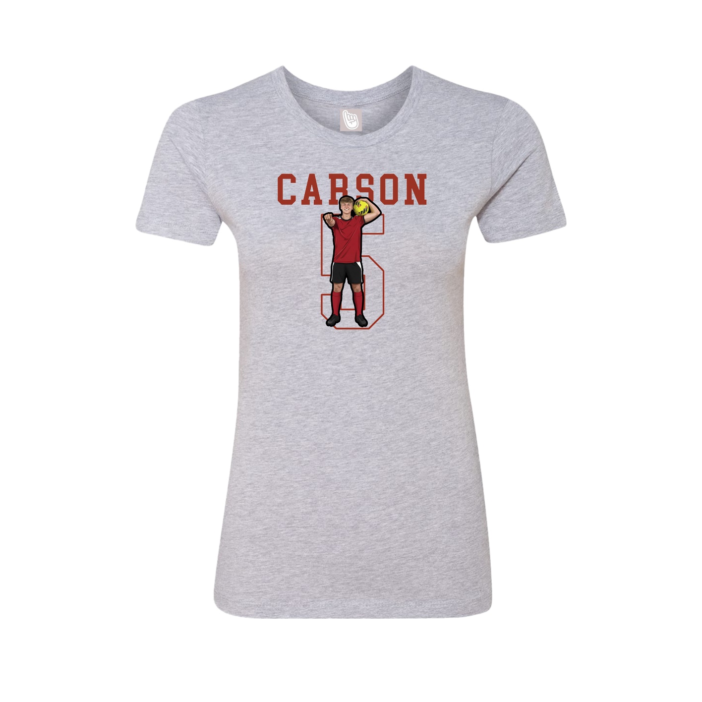 Fitted Women's Tee — Shirsey in Grey