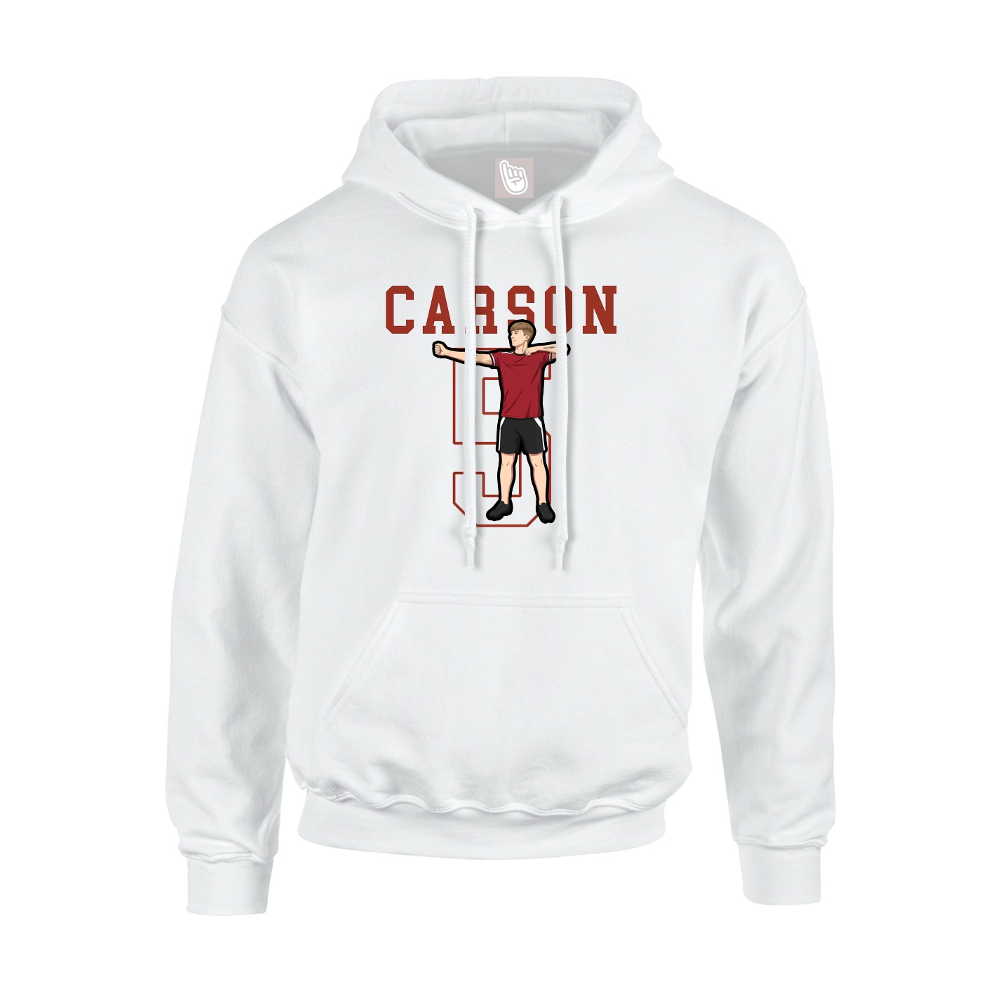 Youth Hoodie — Shirsey in White