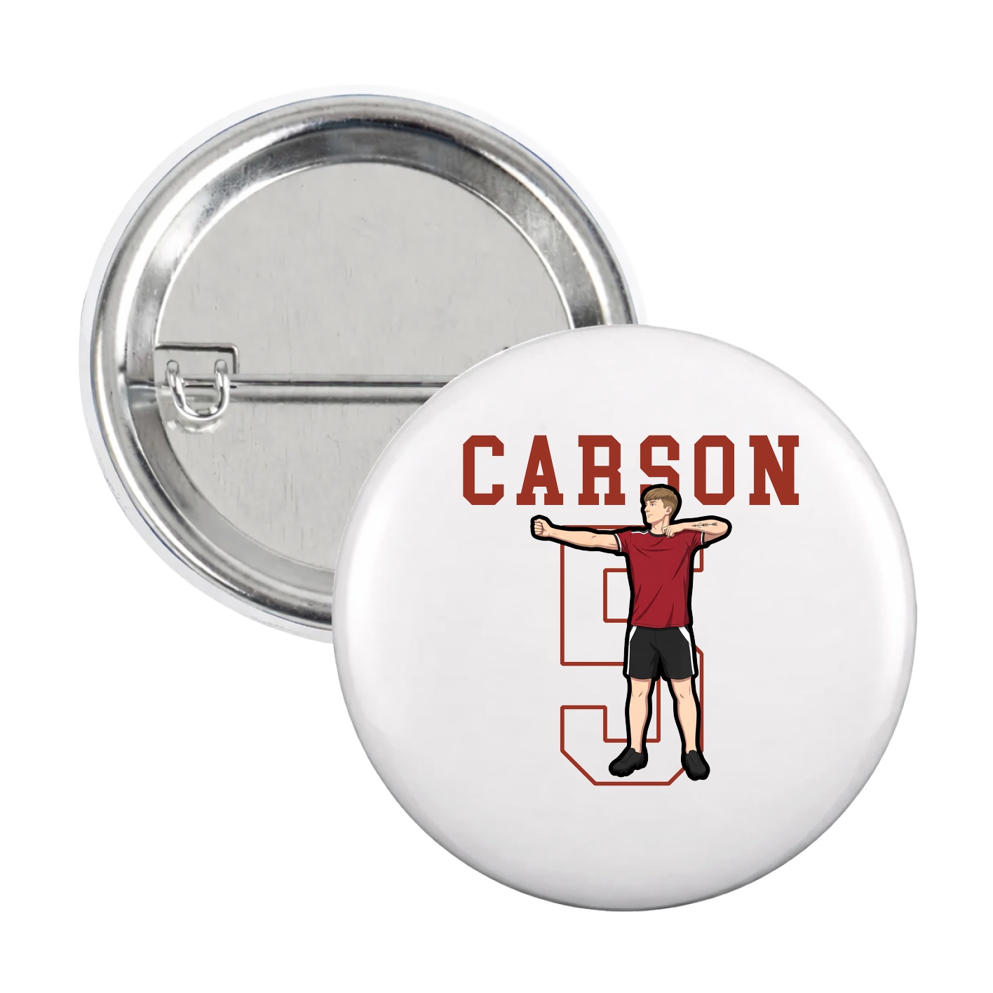 Game Day Button — Shirsey in White