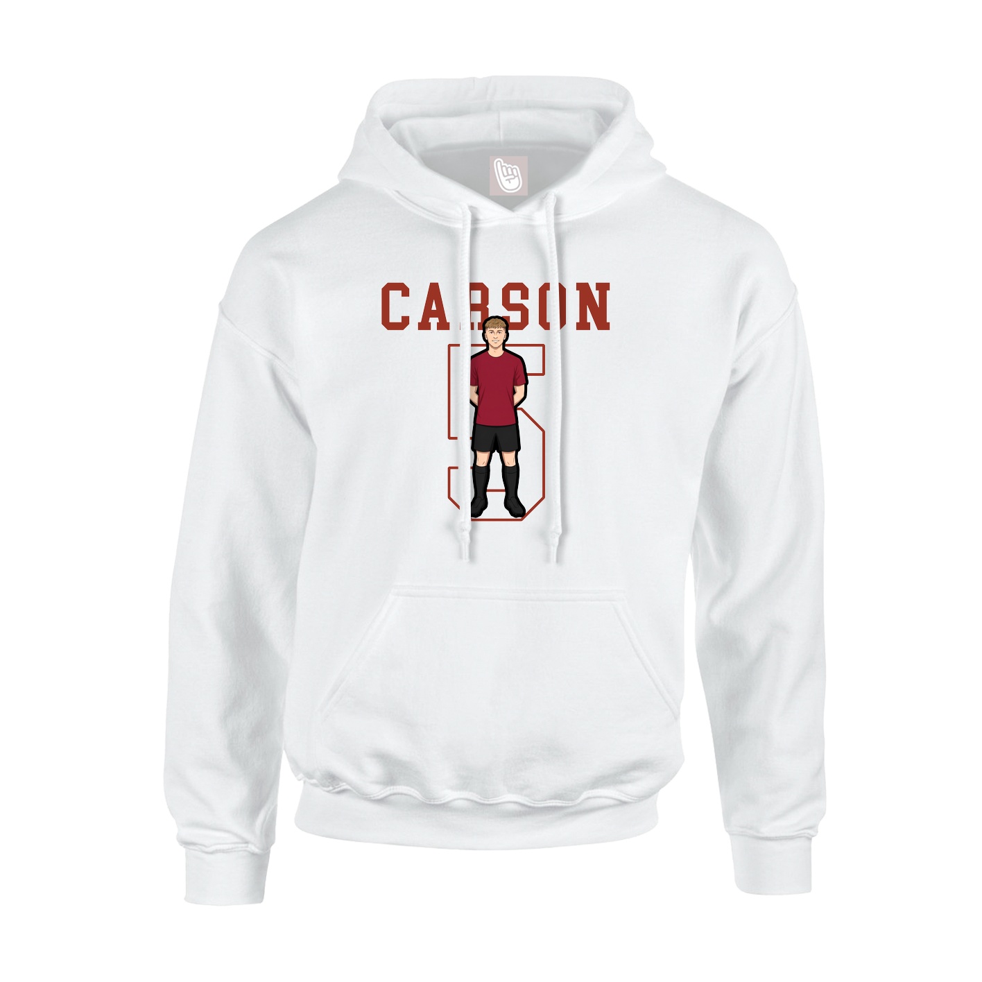 Hoodie — Shirsey in White