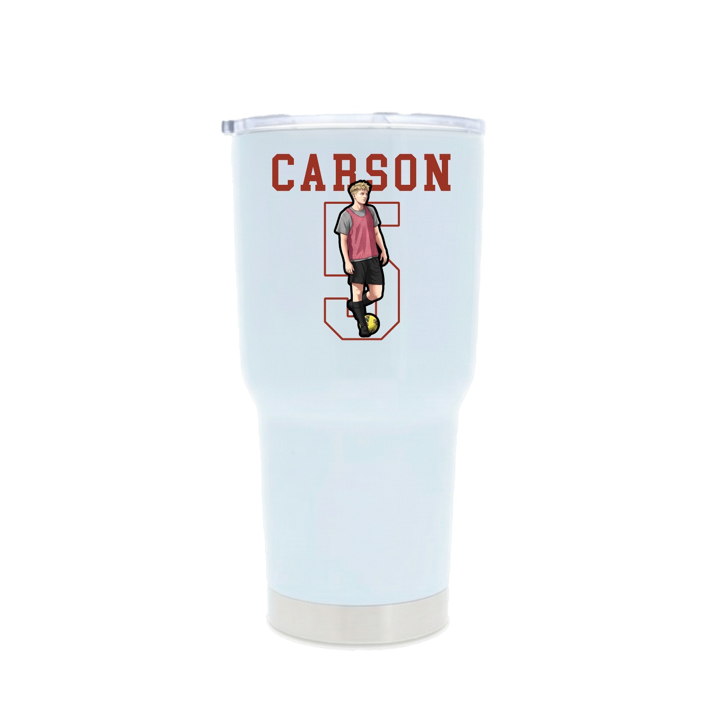 30oz Stainless Steel Tumbler — Shirsey in White