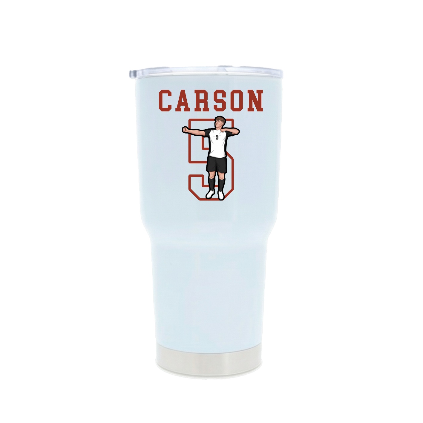 30oz Stainless Steel Tumbler — Shirsey in White