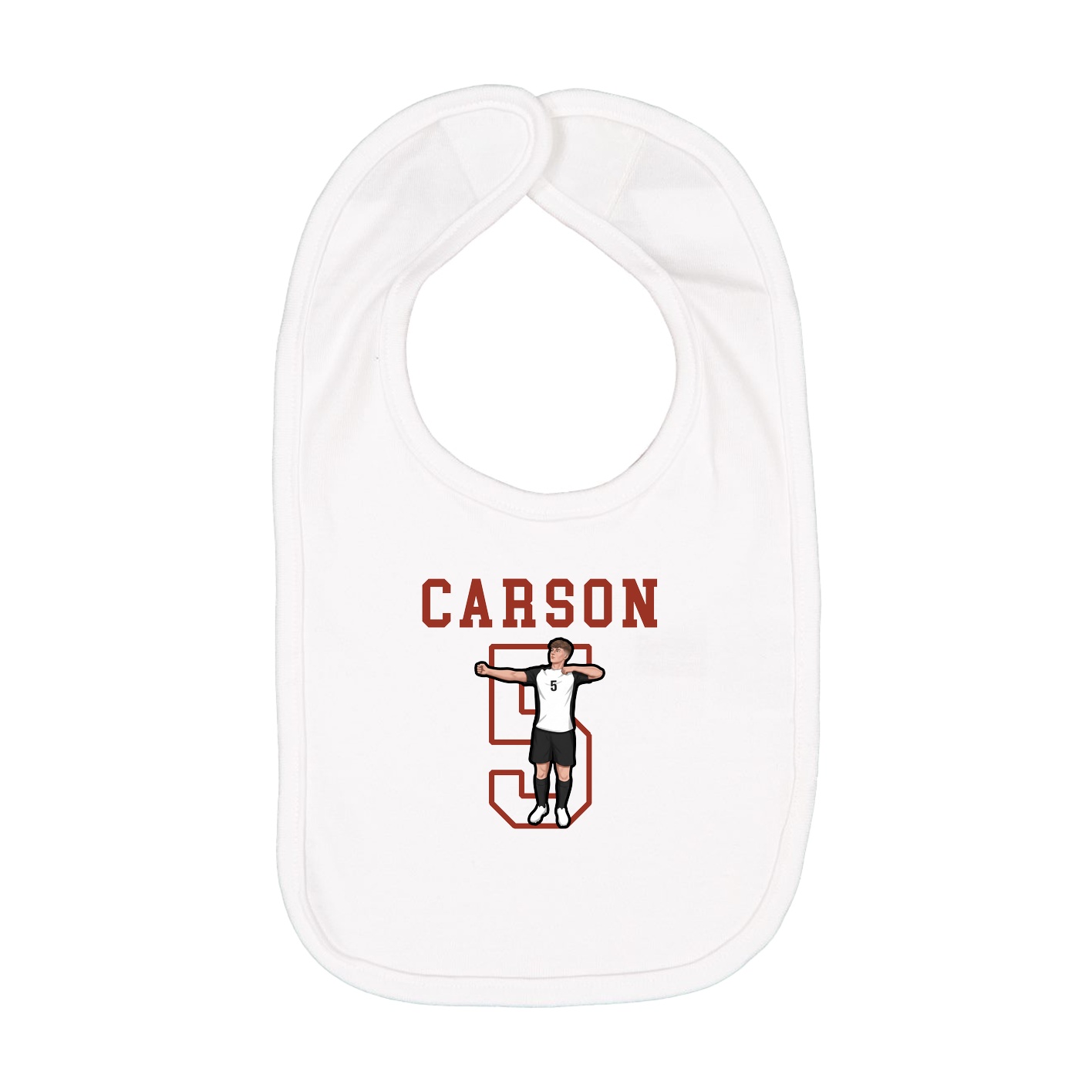 Infant Bib — Shirsey in White